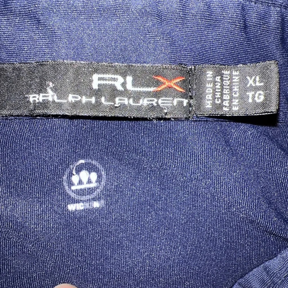 RLX Ralph Lauren Shirt Mens XL Blue Polo 2019 PGA Bethpage‎ Black Embroider Logo